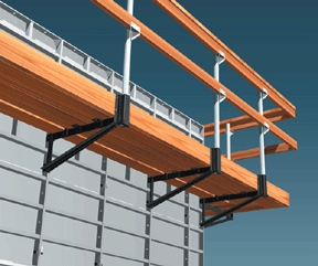 scaffold bracket with post 1