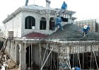 The aluminum concrete forms system for these structures included all elements, structural, non- structural, and architectural. The architectural elements include, radius headers, decorative columns, pitched concrete roof, and rain gutters cast directly into the decorative moldings.