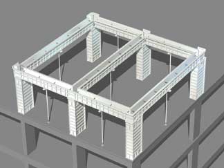 Formwork Beams w/ Drop Head Jack Post