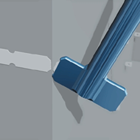 Breaking ties can be accomplished by utilizing the Swim-crete Tie Breaker Bar or hammer