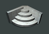 Radius Corner Steps